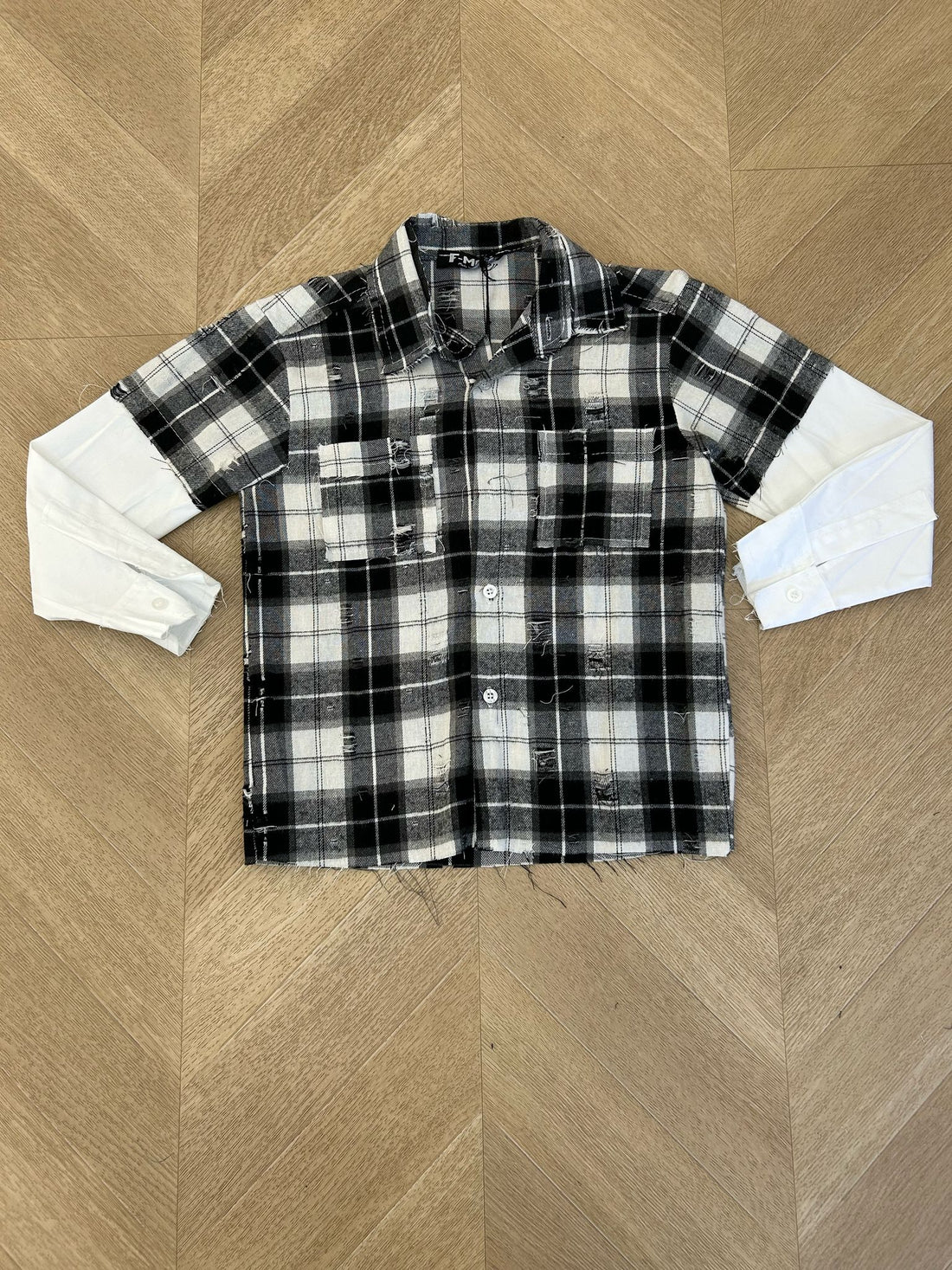 camicia nera quadri