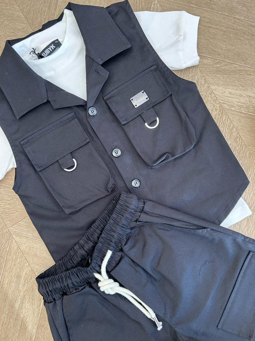 coordinato tyler nero