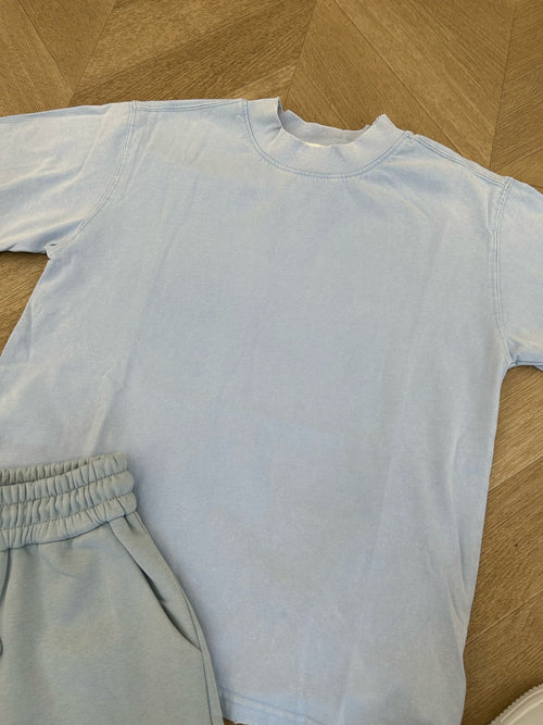 t-shirt basic azzurra