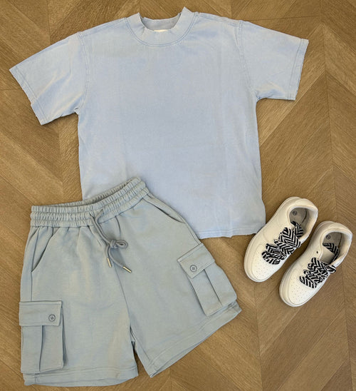 t-shirt basic azzurra