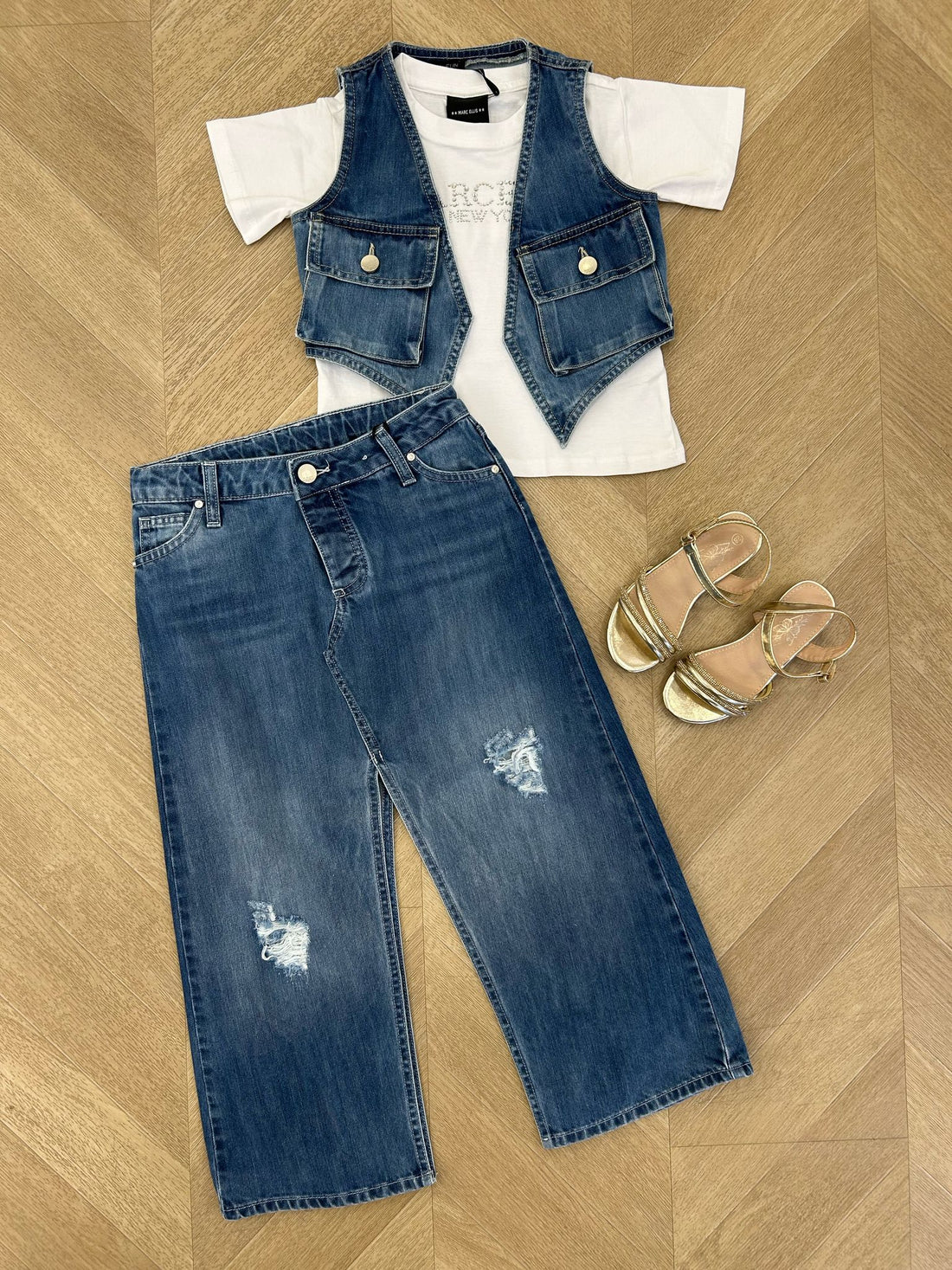 gilet denim