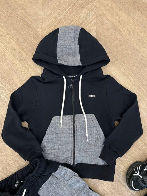 tuta zip jace nera