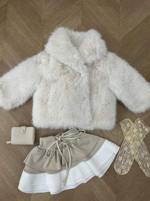 pelliccia maia bianca