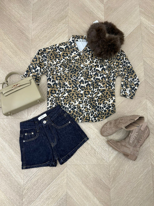 pantaloncino denim