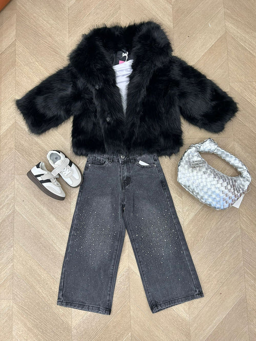 jeans pioggia grigio
