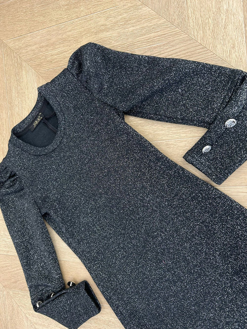 abito in lurex nero