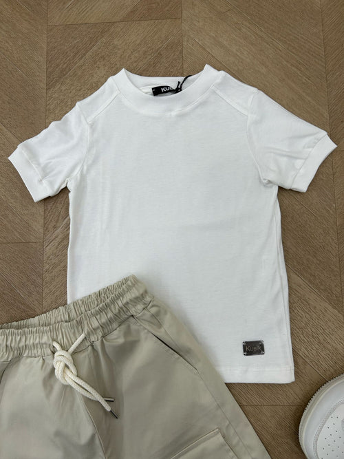 T-shirt placca panna