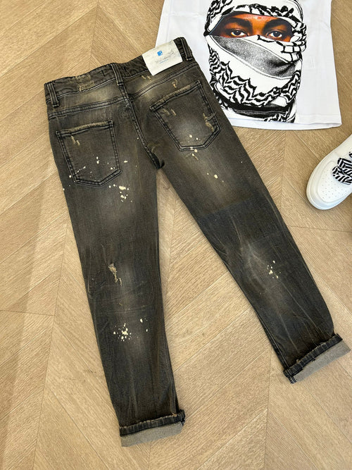 jeans dan nero sabbiato