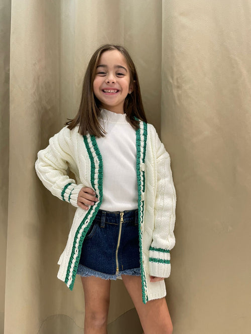 Cardigan panna