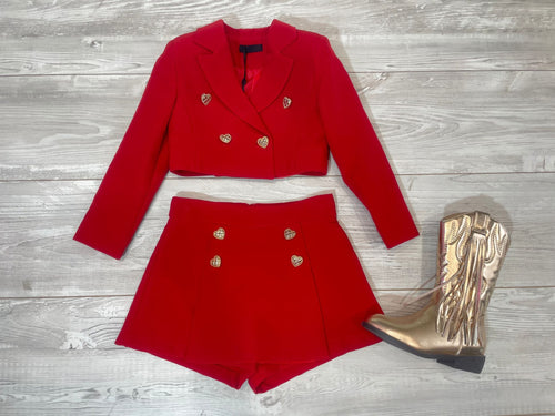Tailleur rosso