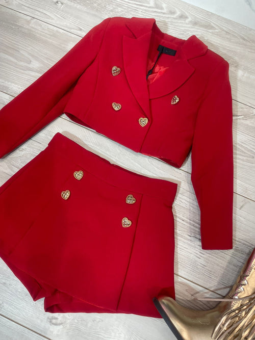 Tailleur rosso