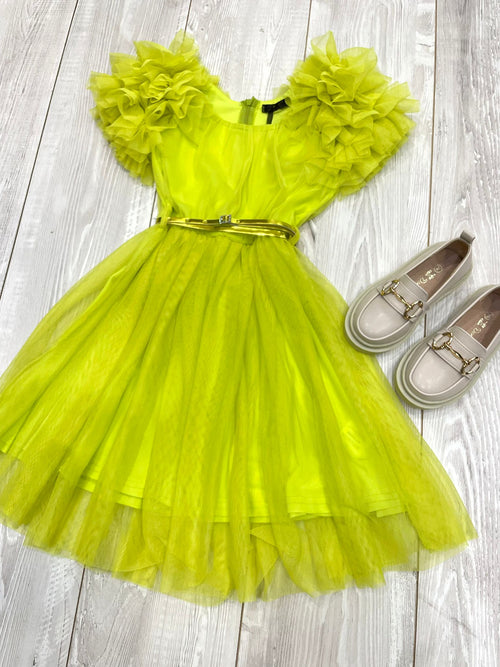Abito verde lime j'aimè