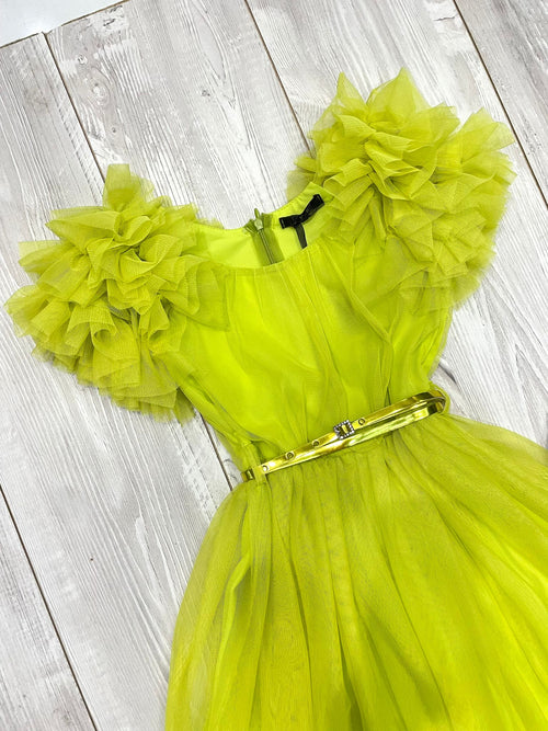 Abito verde lime j'aimè